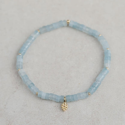 Aquamarine Mosaic Bracelet EBAM2077