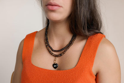 Smoke & Light Smoky Quartz Necklace ENSP8676