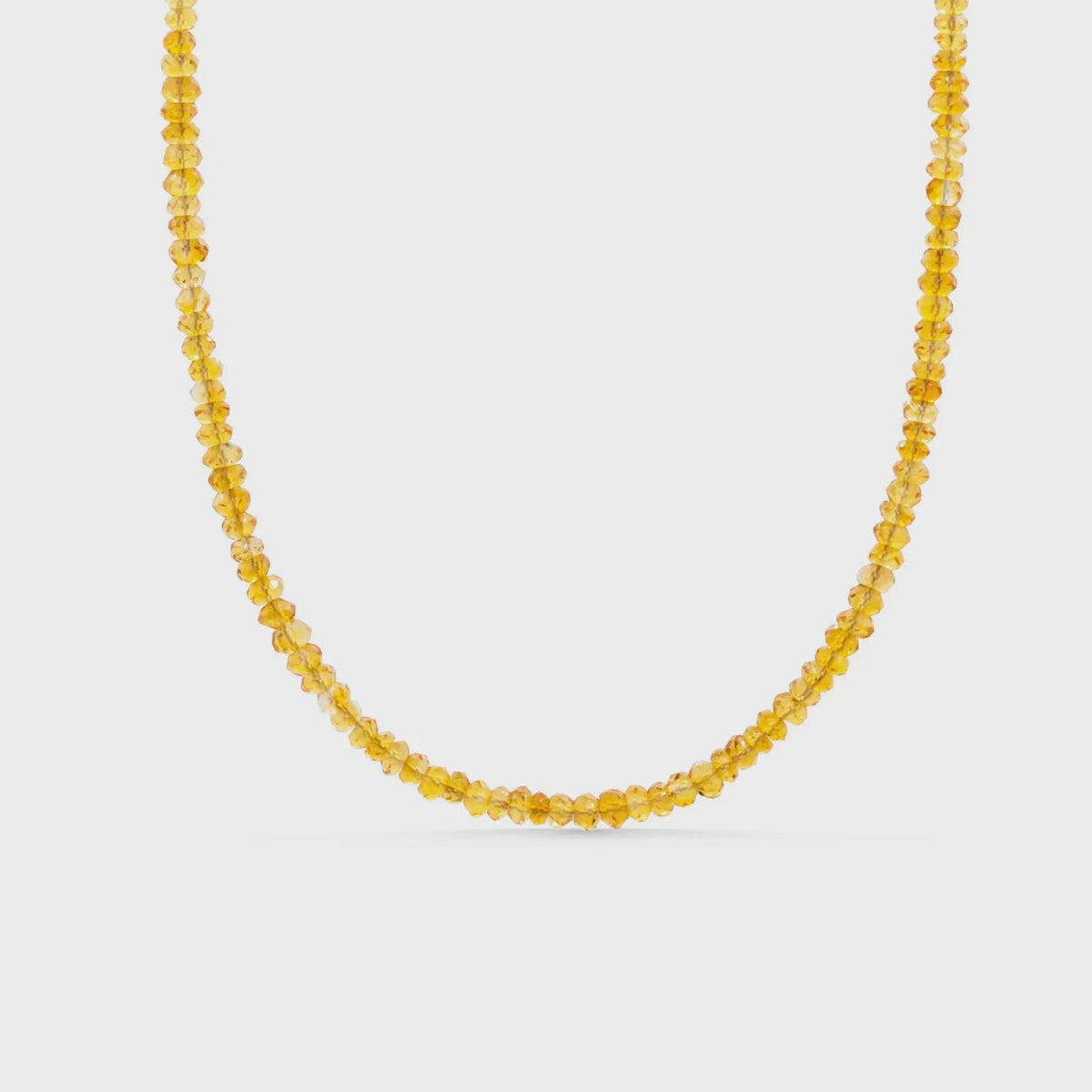 Genuine citrine necklace