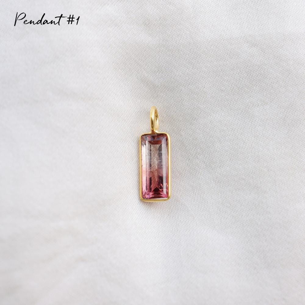 One of a Kind Bi-Color Tourmaline Pendant