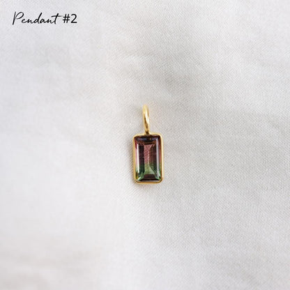 One of a Kind Bi-Color Tourmaline Pendant