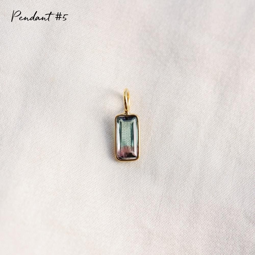 One of a Kind Bi-Color Tourmaline Pendant