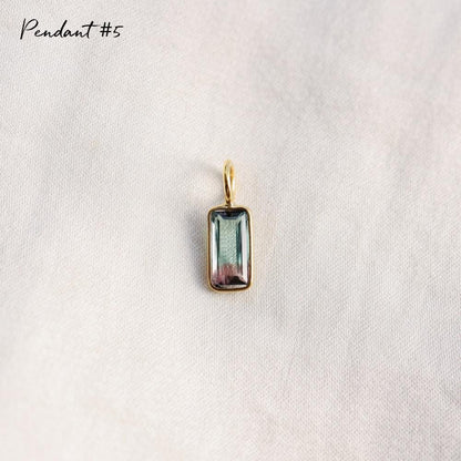 One of a Kind Bi-Color Tourmaline Pendant