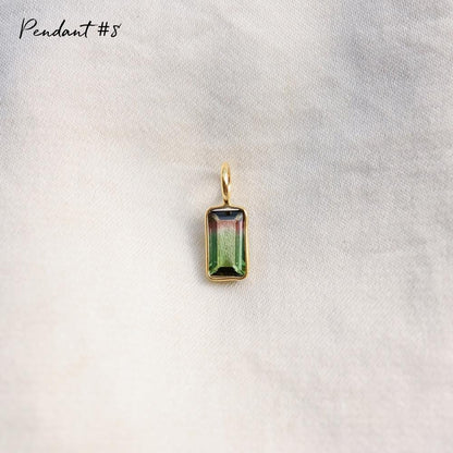 One of a Kind Bi-Color Tourmaline Pendant