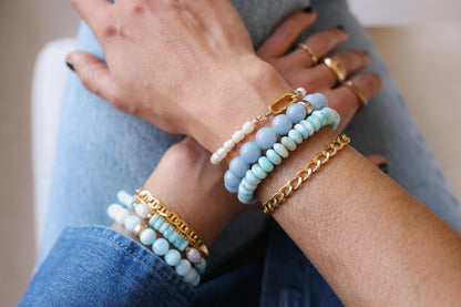 Angelite Bracelet 10mm EBAM5643