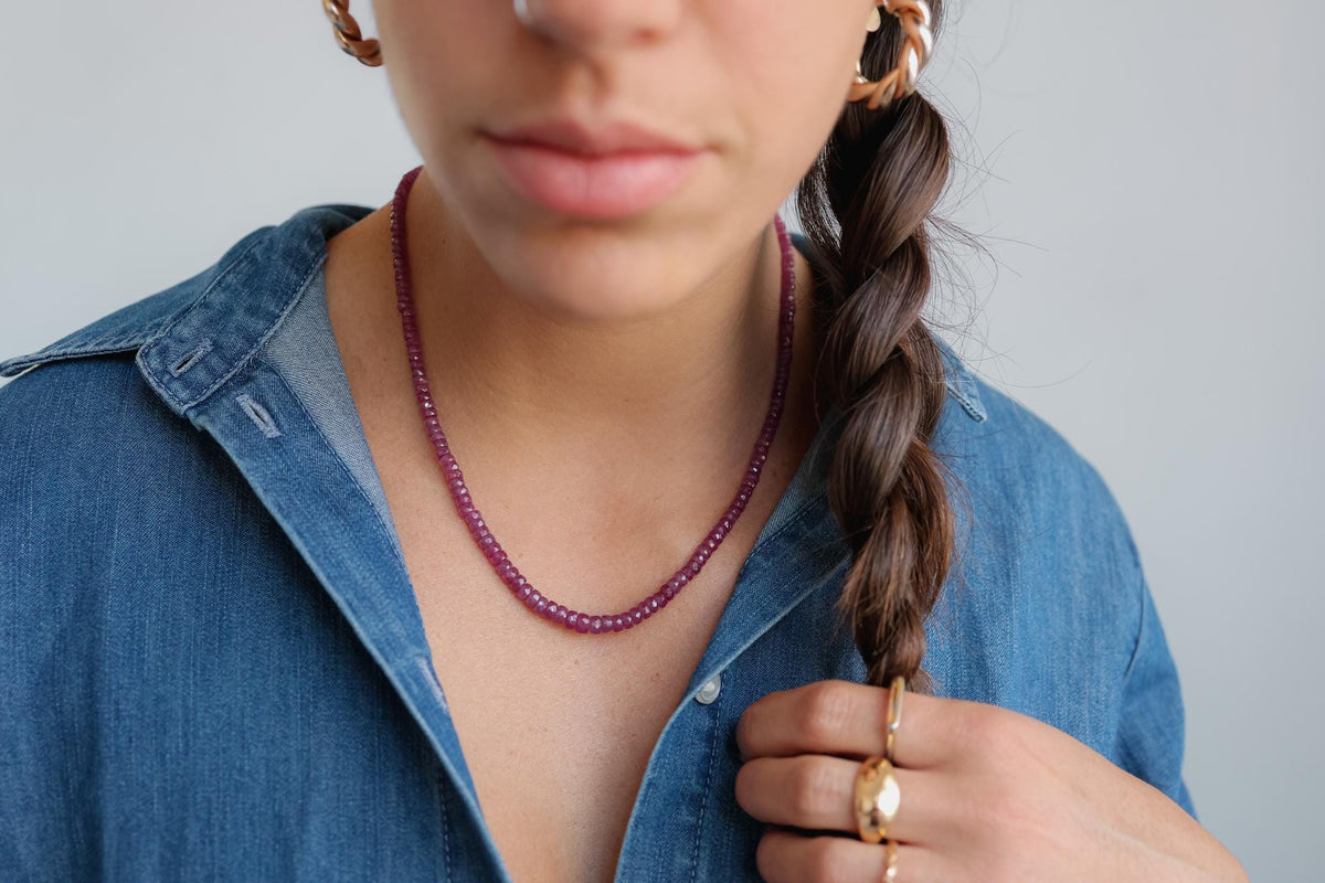 Raspberry Rouge – African Ruby Necklace ENRP2296