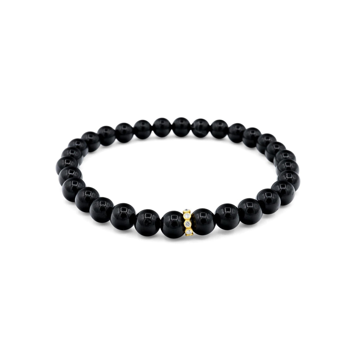 14K Diamond Black Tourmaline Bracelet EBBM2333