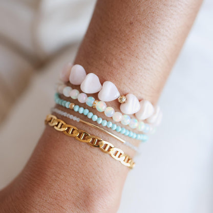 Starlight Opal Bracelet Diamond Bracelet