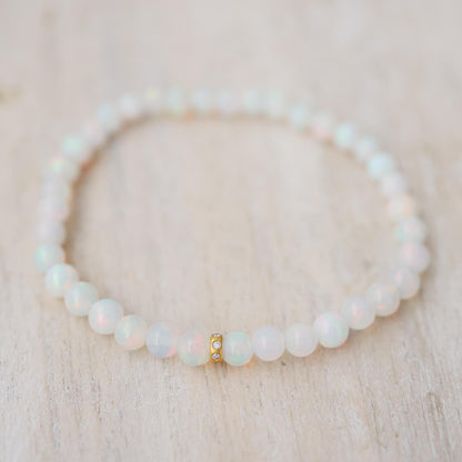 Starlight Opal Bracelet Diamond Bracelet