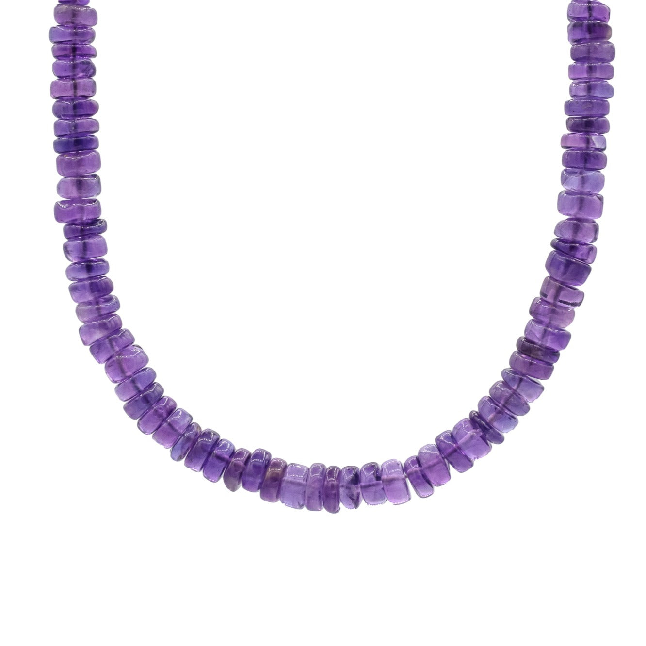 Smooth Amethyst Necklace