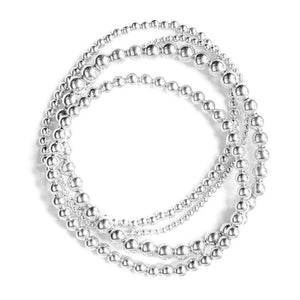 Sterling Silver Beaded Bracelet