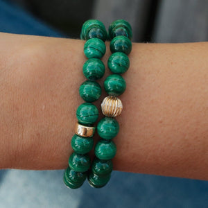 Malachite 14K gold filled