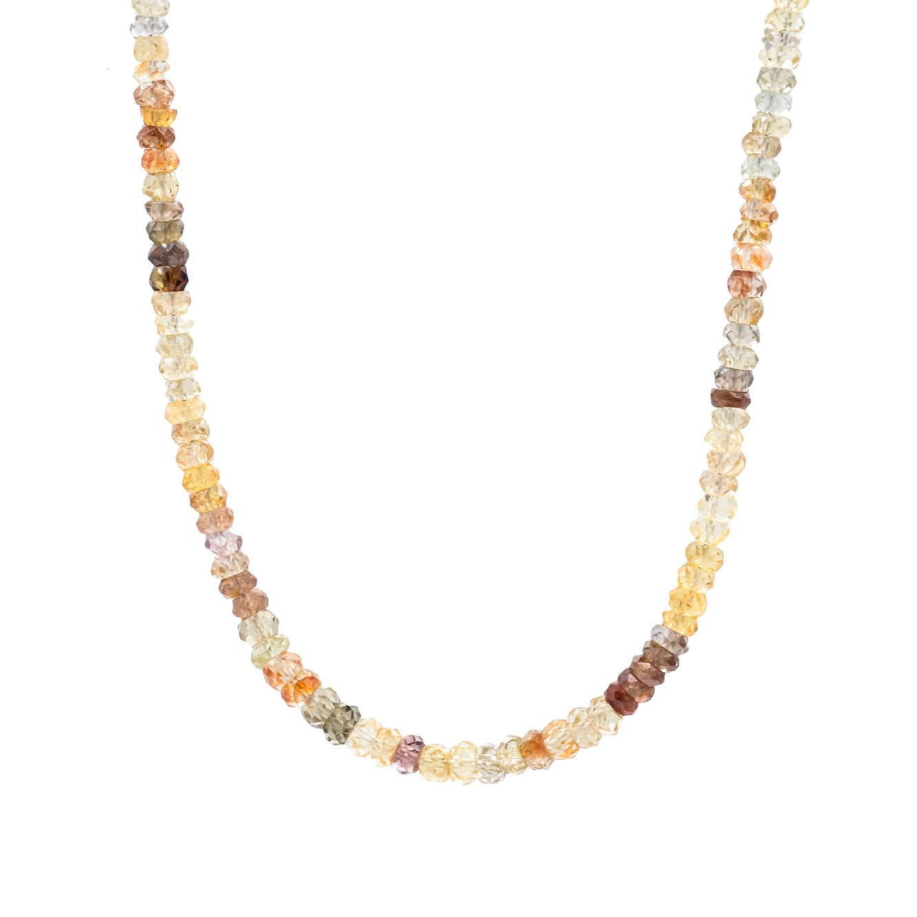 Sparkly natural zircon necklace