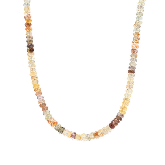 Sparkly natural zircon necklace