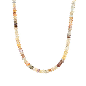 Sparkly natural zircon necklace