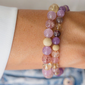 Super seven bracelet 6mm or 8mm