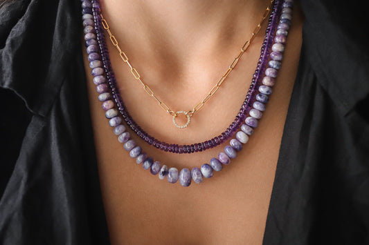 Smooth Amethyst Necklace
