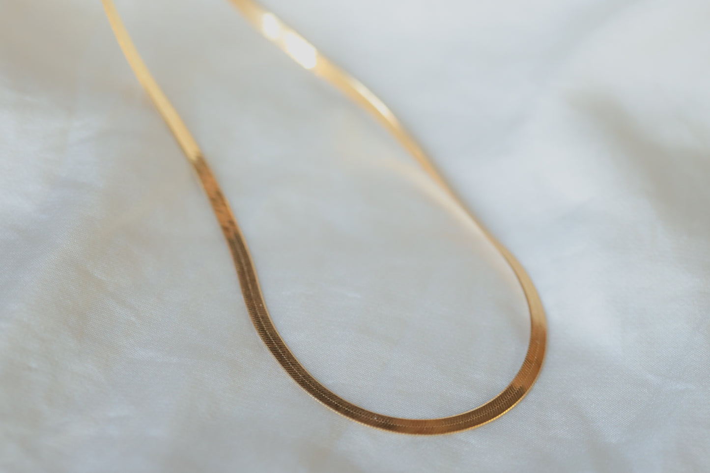 Gold vermeil snake chain