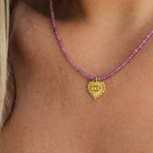 Pink Tourmaline Evil Eye