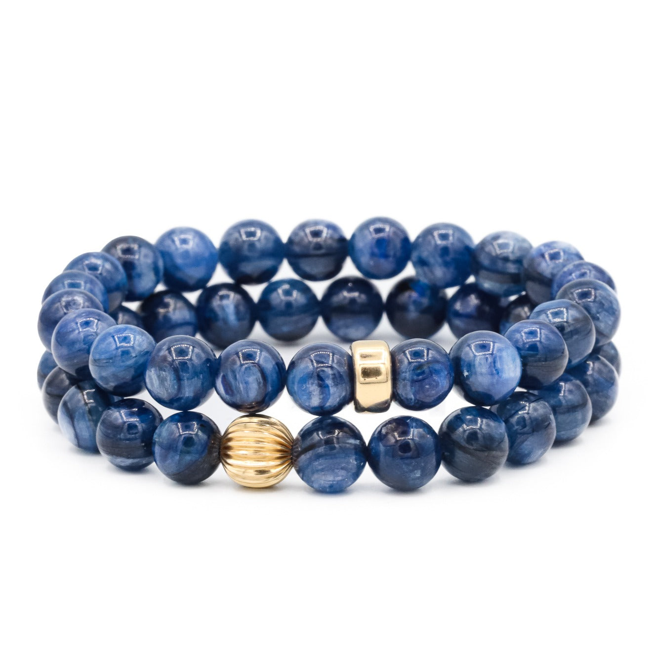 Natural Blue Kyanite Crystal Bracelet For Woman Men Stretch Round Beads  Gemstone Jewelry AAAAA 6mm 7mm
