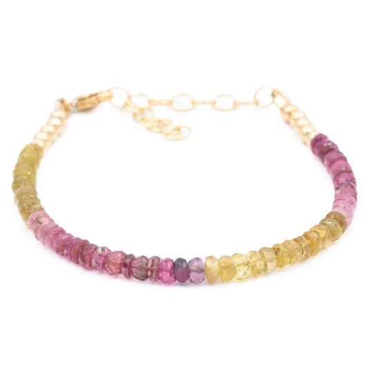 Pink and yellow tourmaline