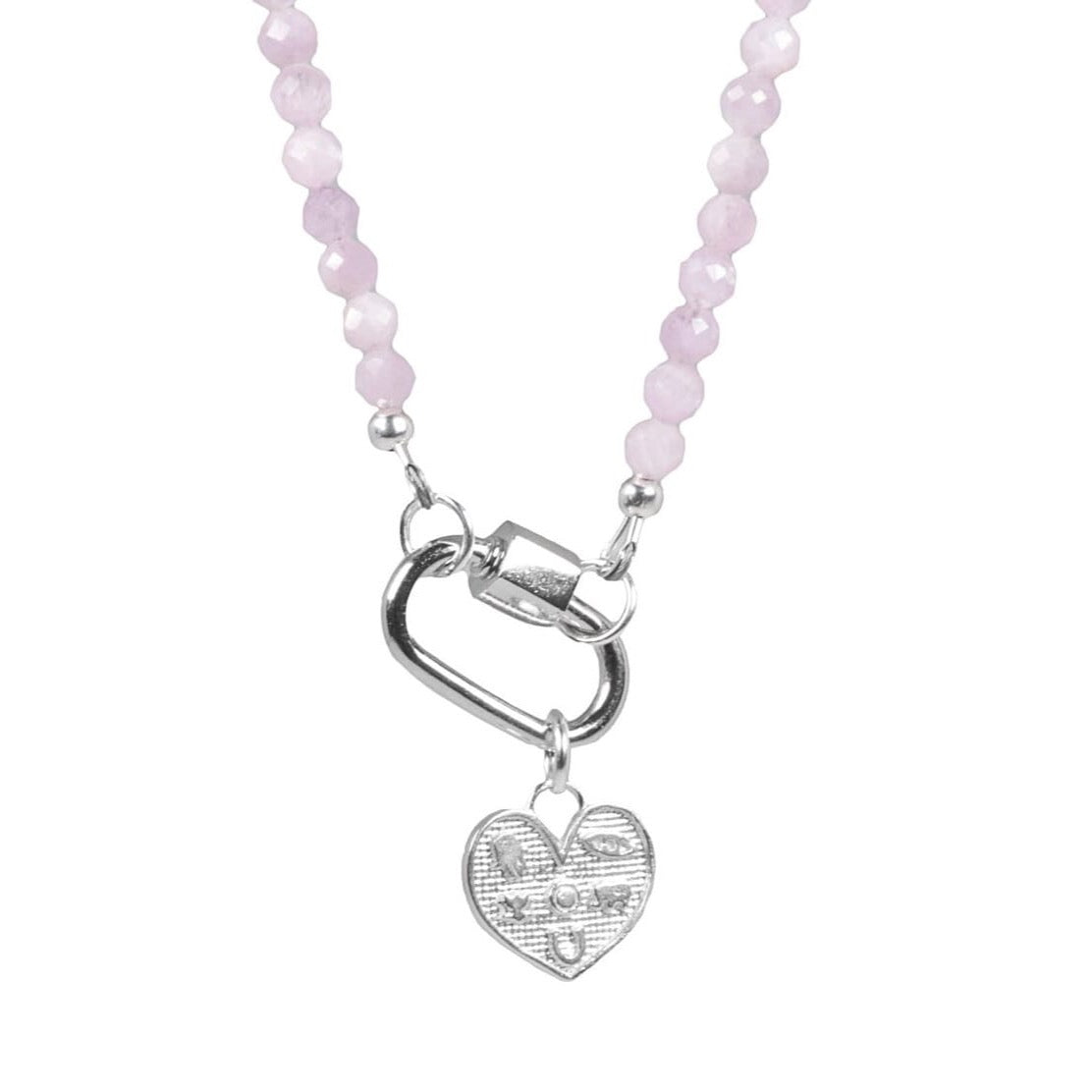 Kunzite Heart Necklace