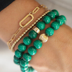 Malachite 14K gold filled