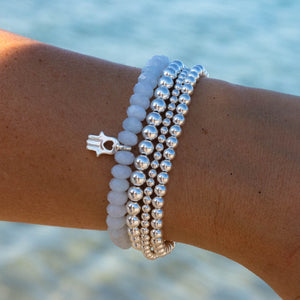 Sterling Silver Beaded Bracelet