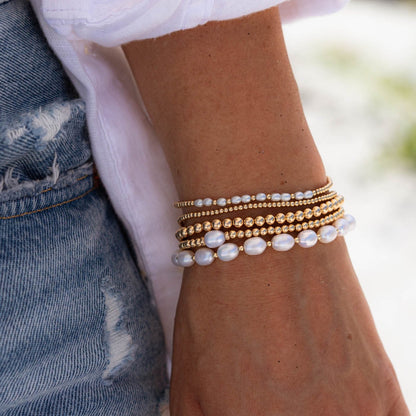 14K Gold Filled Beaded Bracelet