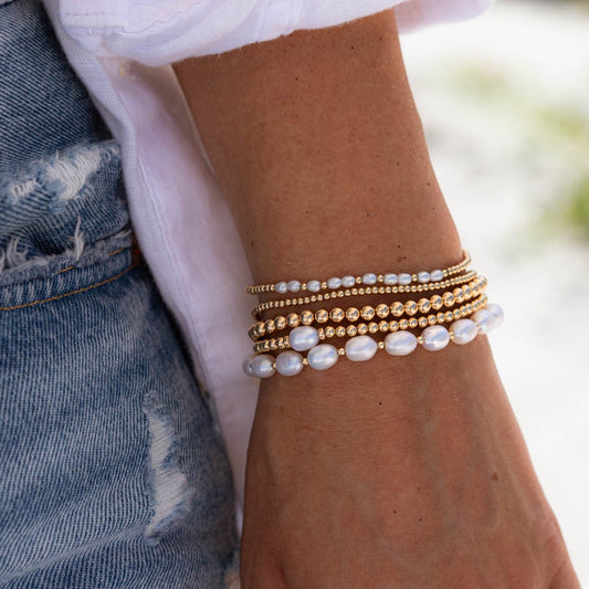 14K Gold Filled Beaded Bracelet