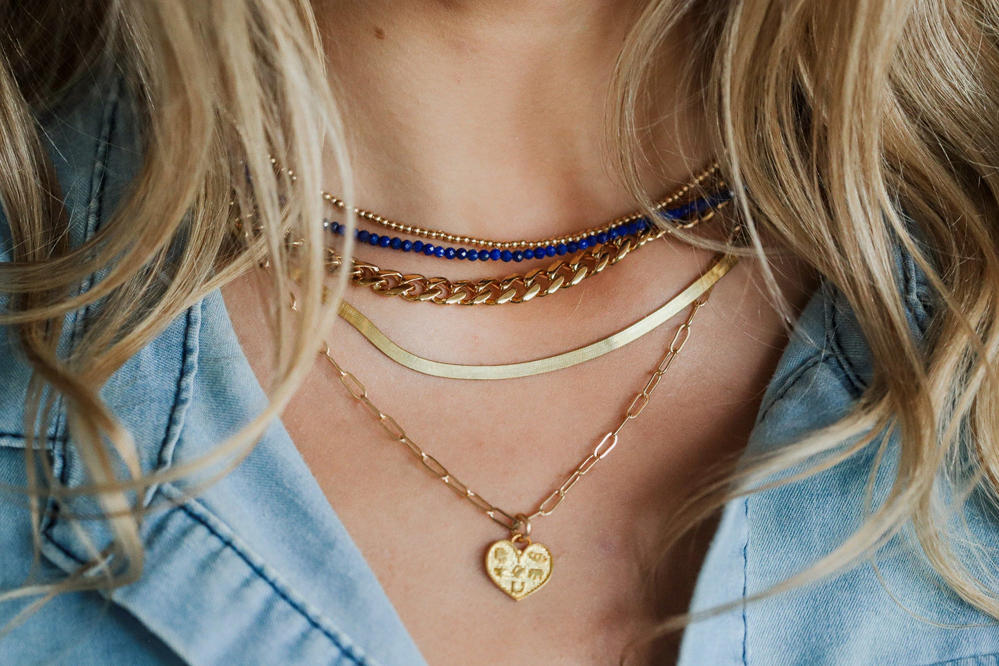 Gold vermeil snake chain