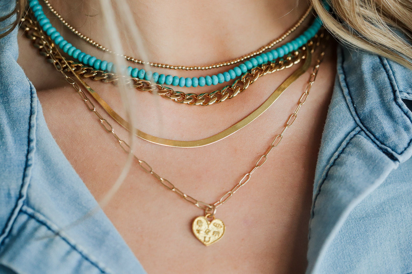 Kingman Rondel Necklace