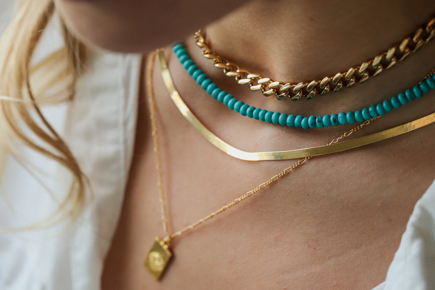 Gold vermeil snake chain