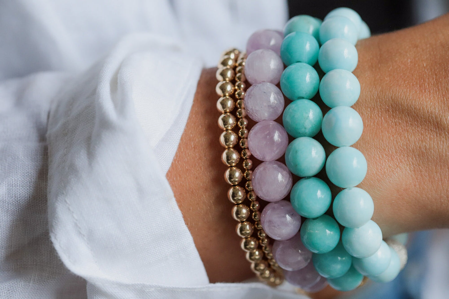 Kunzite bracelet 10mm