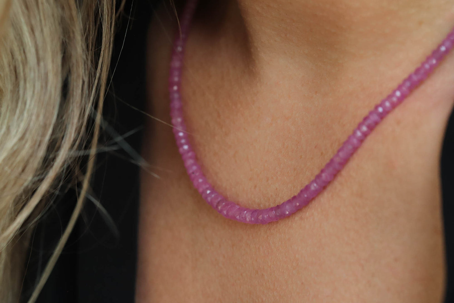 Pink Sapphire Necklace