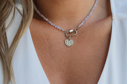 Kunzite Heart Necklace