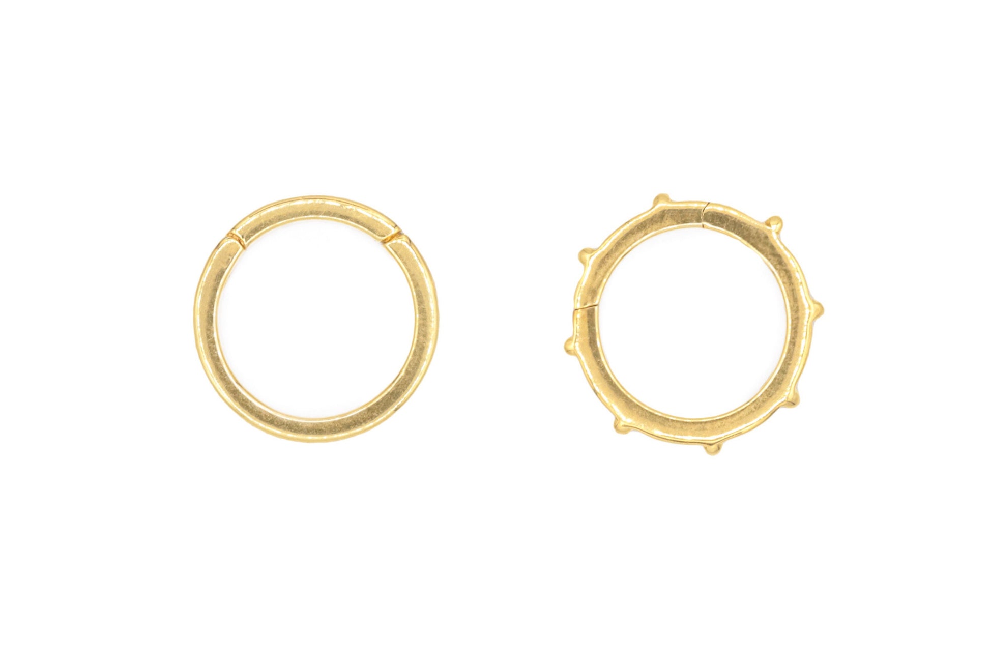 Charm holder SMOOTH - 3 microns gold vermeil