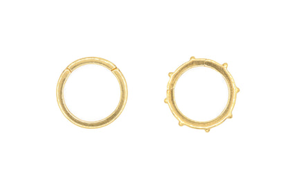 Charm holder SMOOTH - 3 microns gold vermeil
