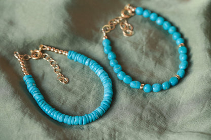 Sleeping Beauty Heishi Bracelet
