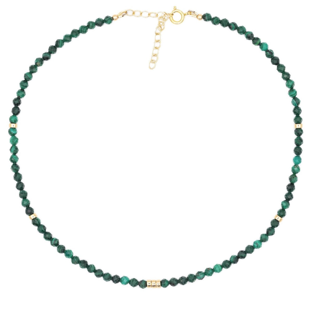 Faceted Malachite Necklace