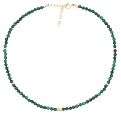 Faceted Malachite Necklace