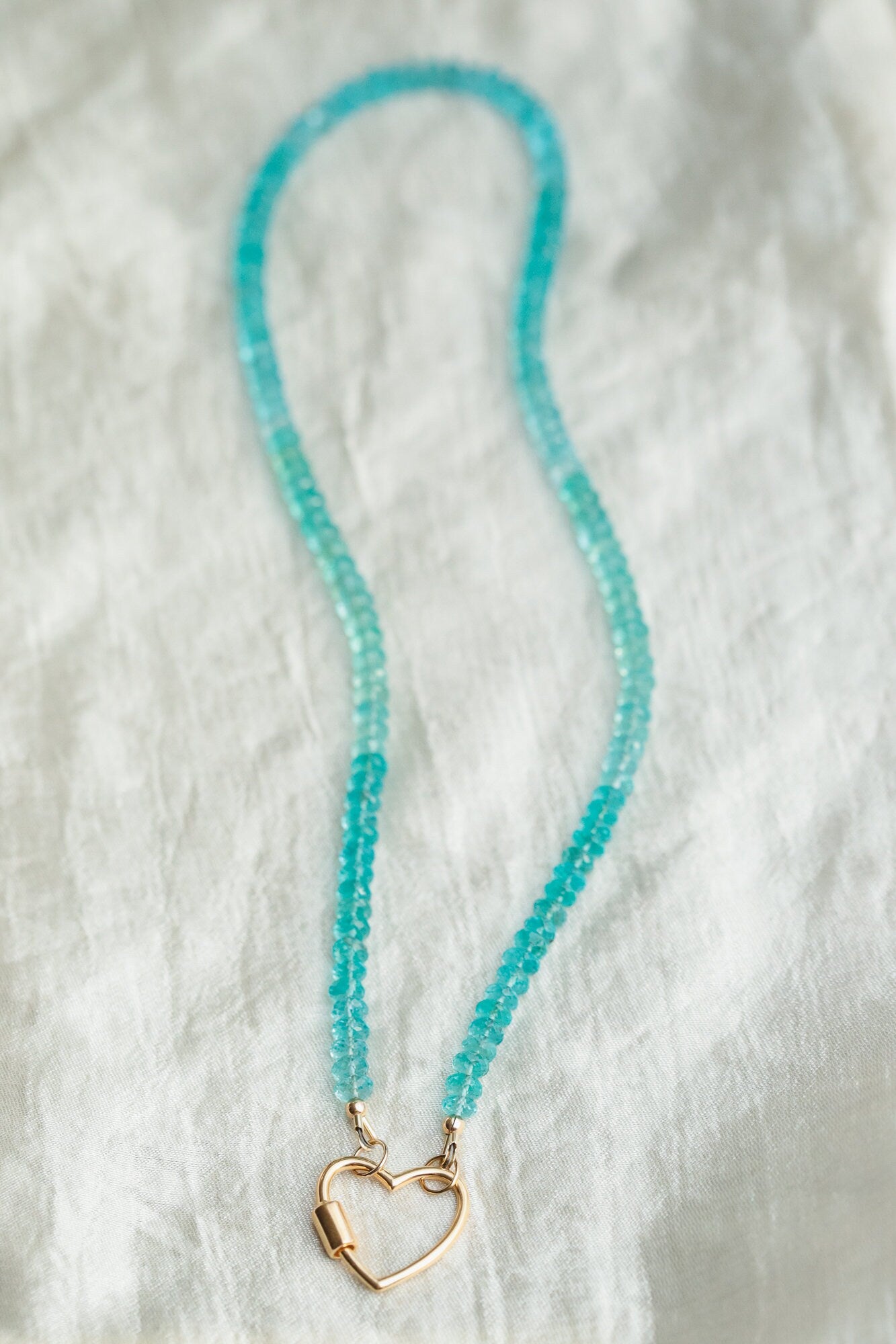 Apatite Heart Necklace
