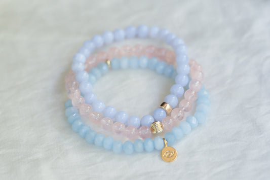 Blue Lace Agate Bracelet 6mm