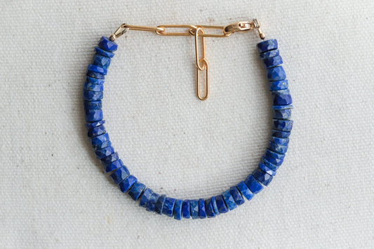 Lapis Lazuli heishi bracelet
