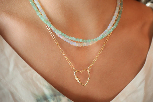 Carabiner heart - gold vermeil [3 microns on sterling silver]