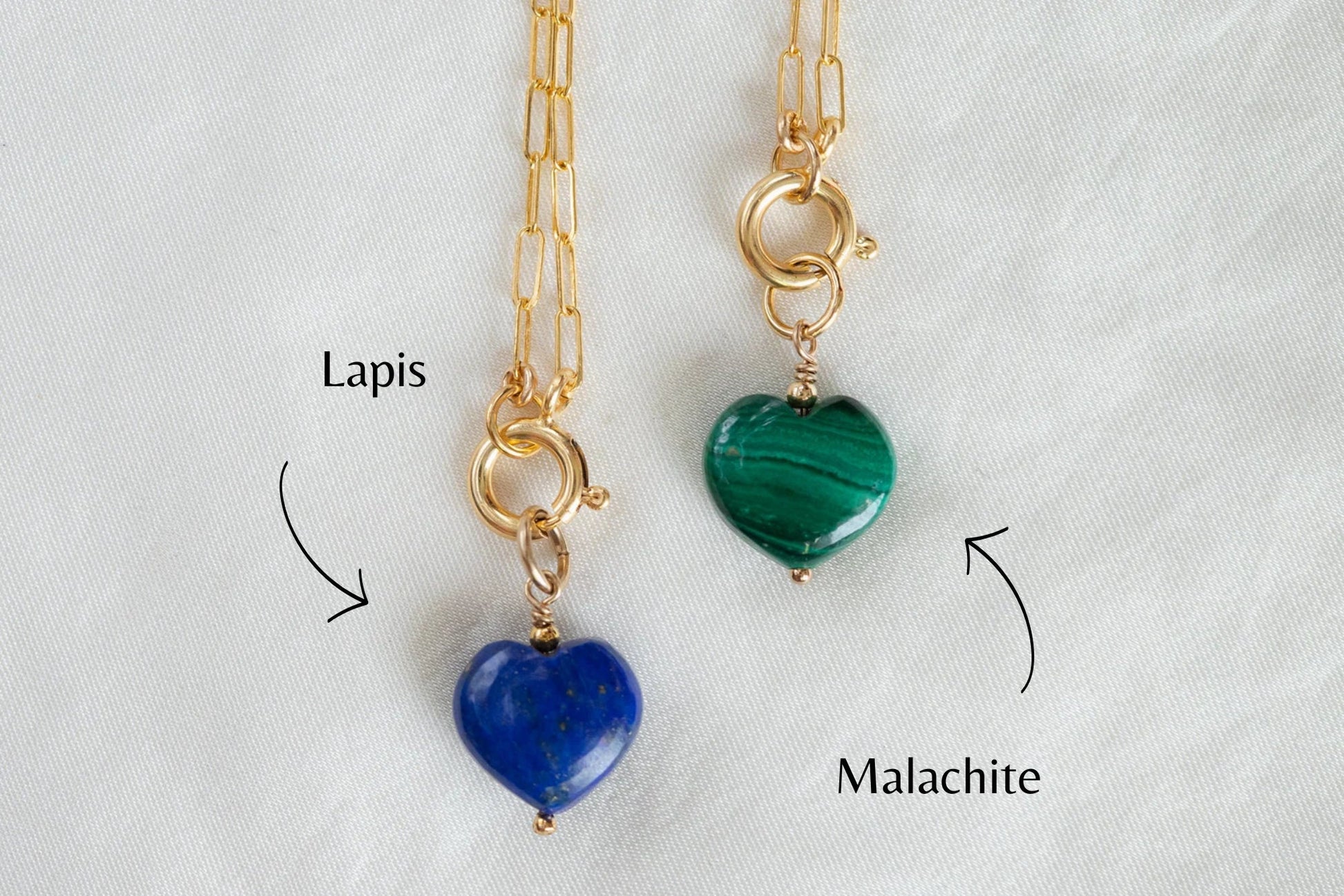 Backwards paperclip necklace