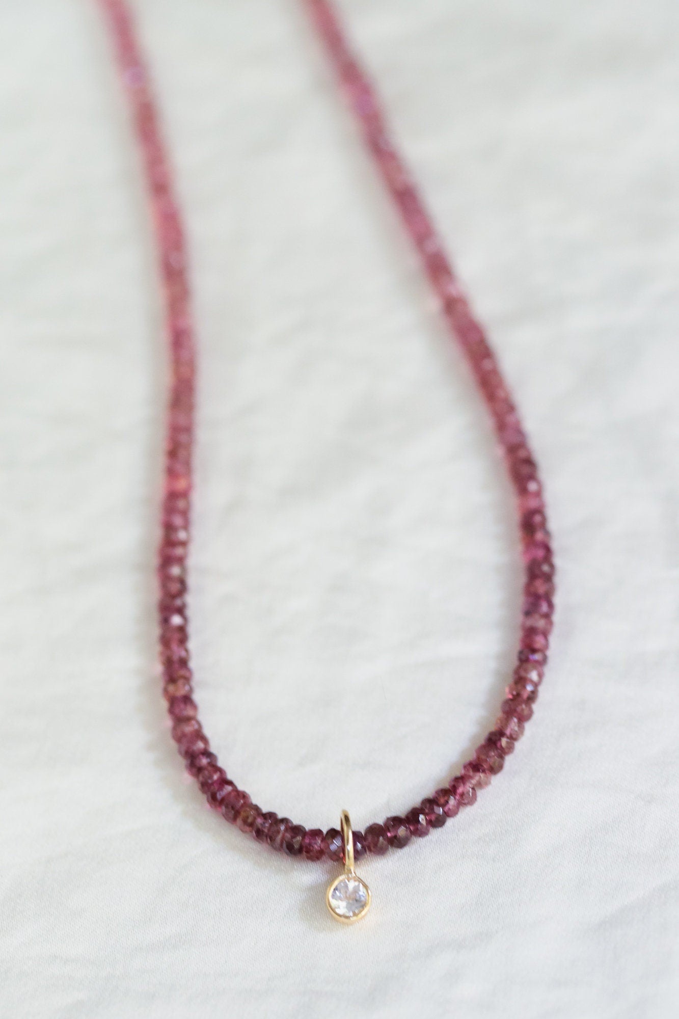 Pink Tourmaline Necklace