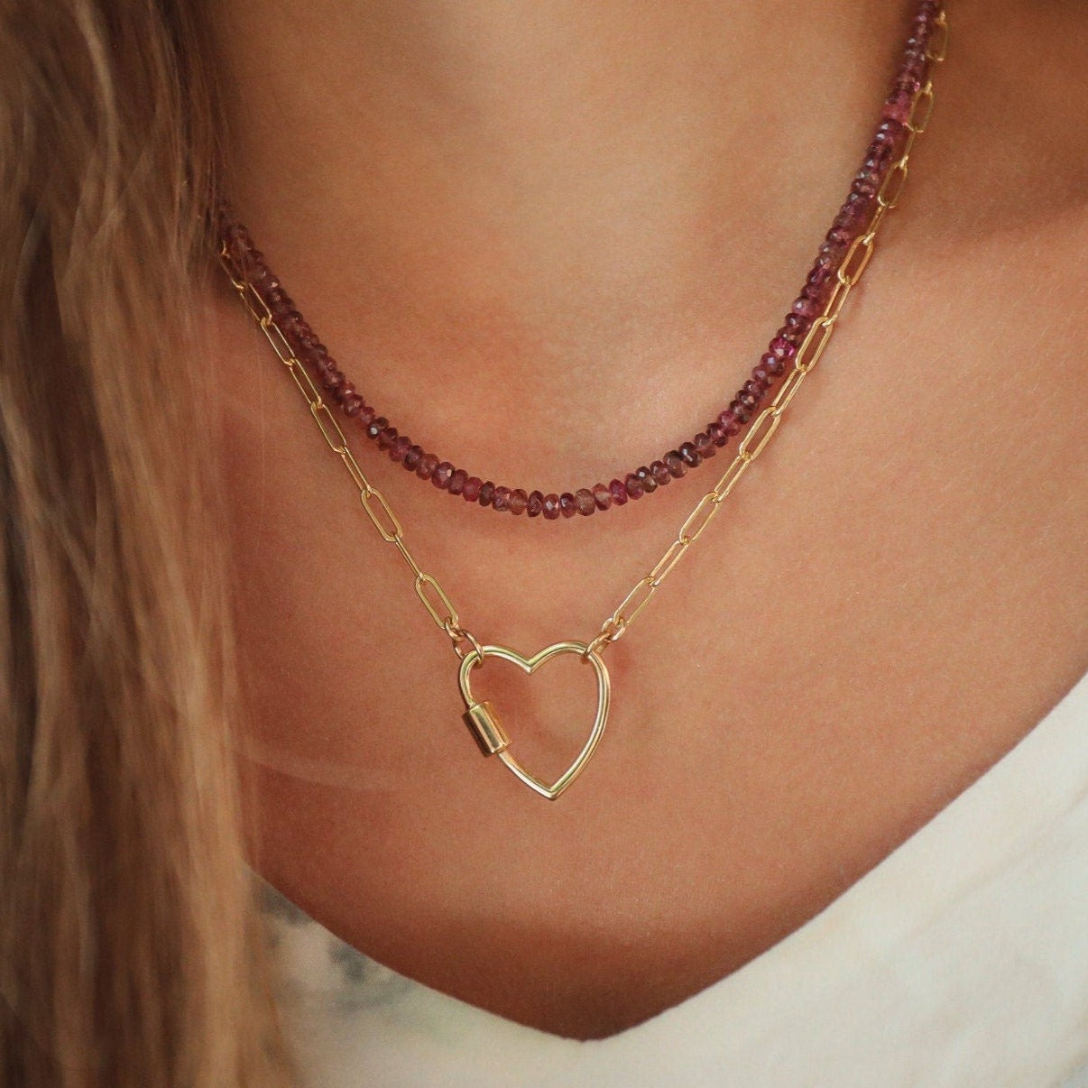 Pink Tourmaline Necklace