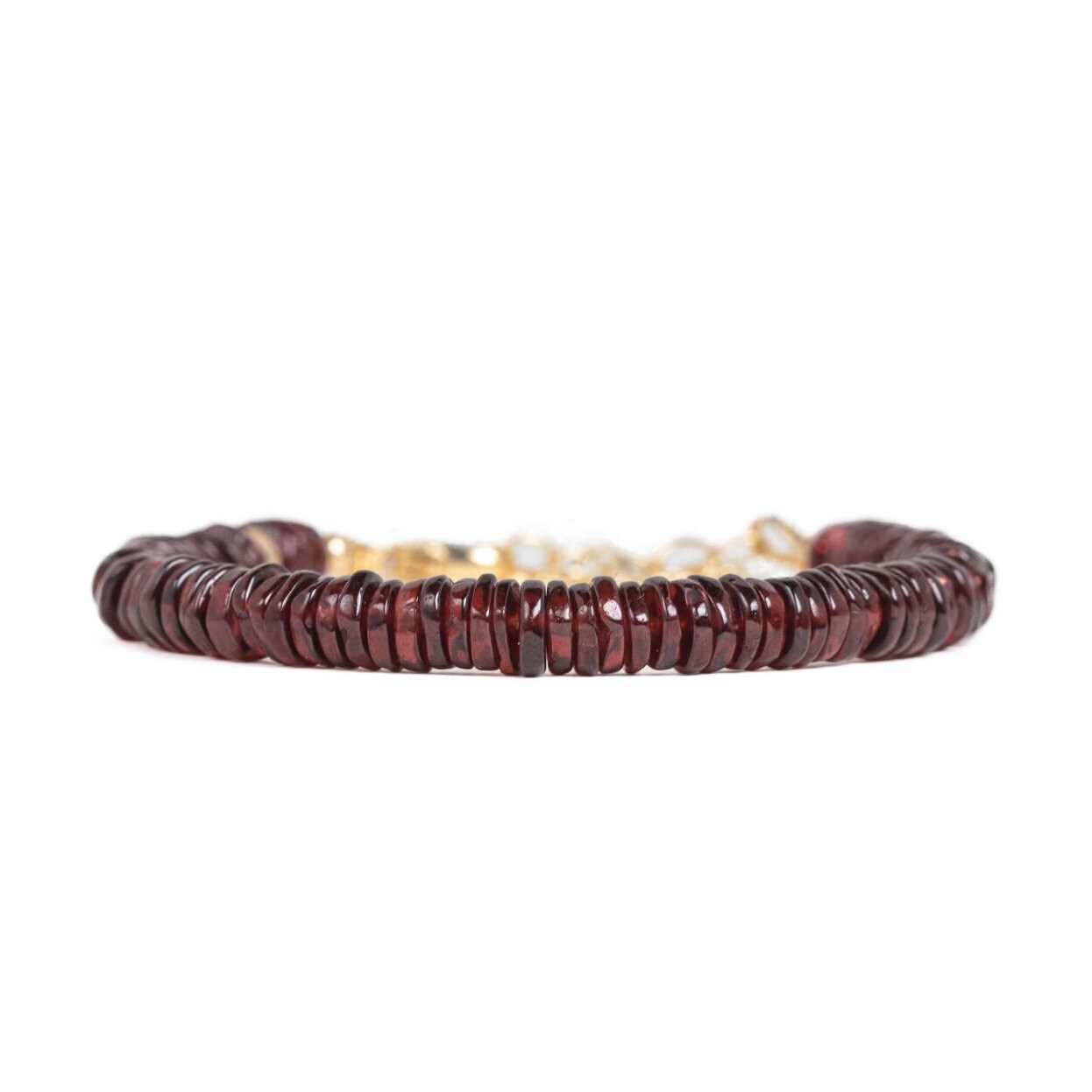 Smooth Garnet Bracelet