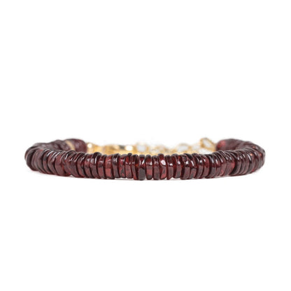 Smooth Garnet Bracelet